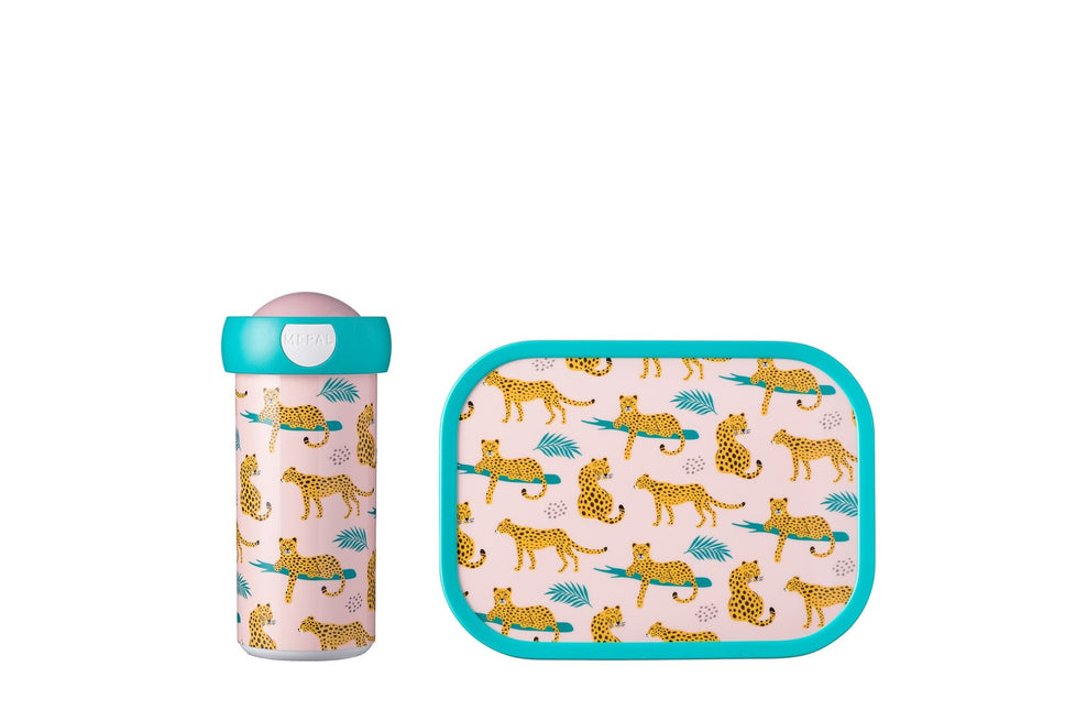 Lunchset Campus Schulbecher+Lunchbox Leopard