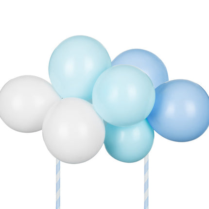 Blaue Tortenaufleger Ballons 29cm