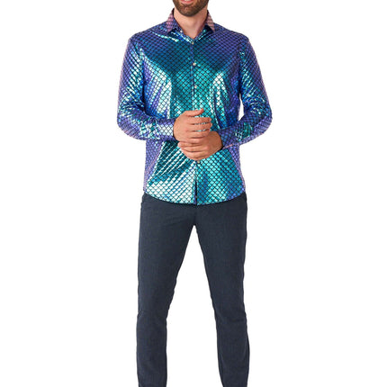 Meerjungfrau Disco Shirt Männer OppoSuits