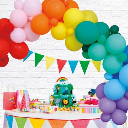 Ballonbogen Selbstgemachtes Set Regenbogen 4m