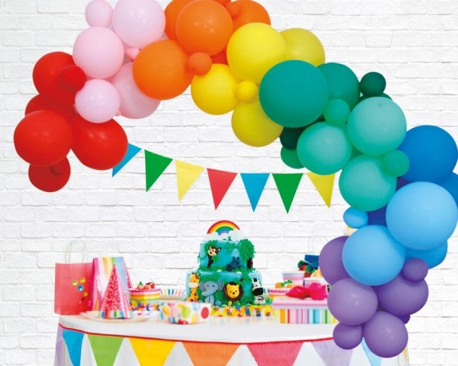 Ballonbogen Selbstgemachtes Set Regenbogen 4m