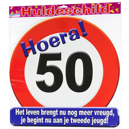 Türschild 50 Jahre Verkehrsschild 50cm