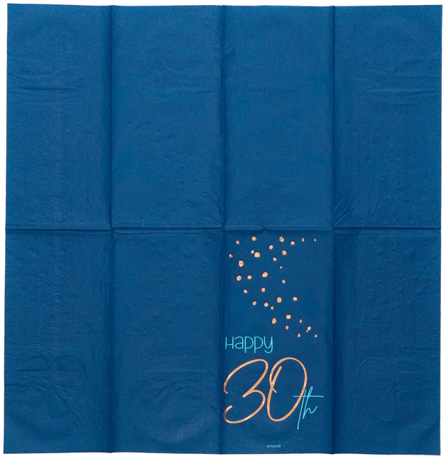 Servietten 30 Jahre Blau 33cm 10Stück