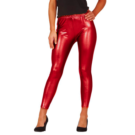 Rote Legging Metallic 1m