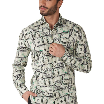 Dollar Money Shirt Männer OppoSuits