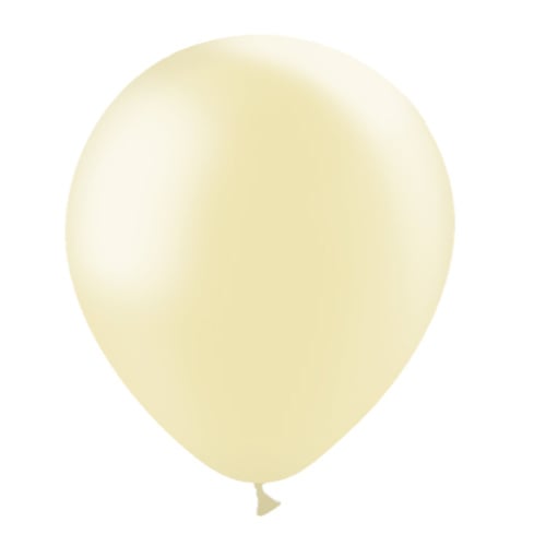 Elfenbeinfarbene Ballons Metallic 30cm 50Stk