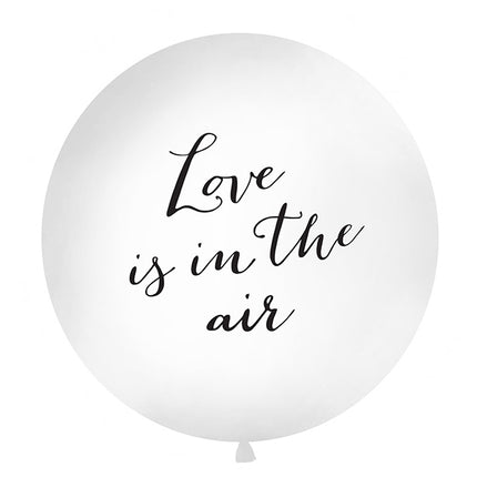 Weißer Ballon Love Is In The Air 90cm