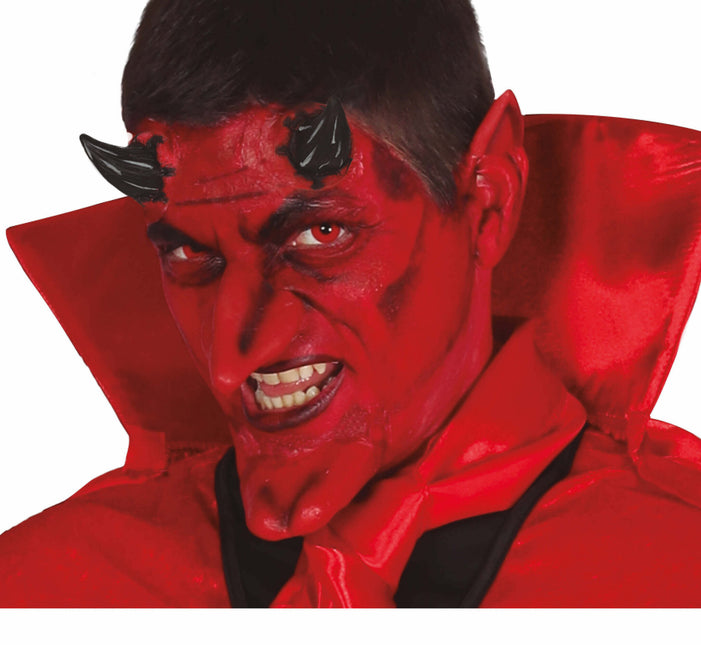 Halloween Gesicht Aufkleber Teufel