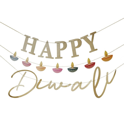 Diwali Buchstabengirlande 1,5m