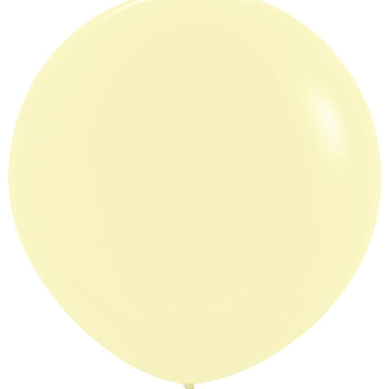 Ballons Pastell Mattgelb 91cm 2Stk