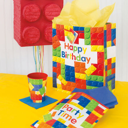 Helium Ballon Lego Happy Birthday 45cm leer