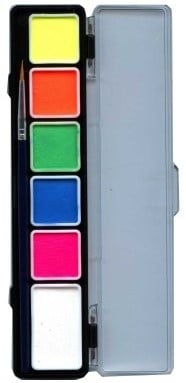 Hobby Aquarellpalette Neonfarben 6gr + 3gr 5pcs