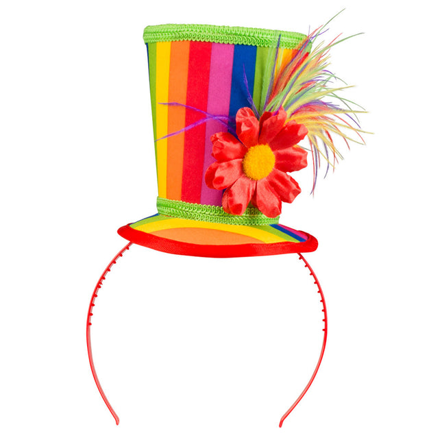 Buntes Haarband Clown Hut