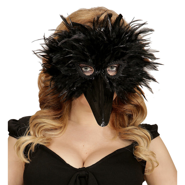 Vogelmaske Schwarz