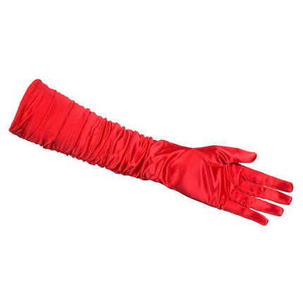 Lange Handschuhe Rot