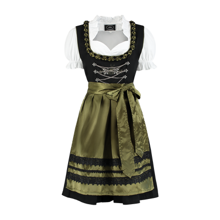 Schwarz Grünes Dirndlkleid Oktoberfest Damen