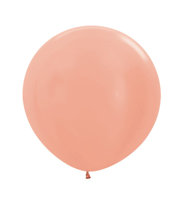 Ballons Metallic Rose Gold 61cm 10Stück