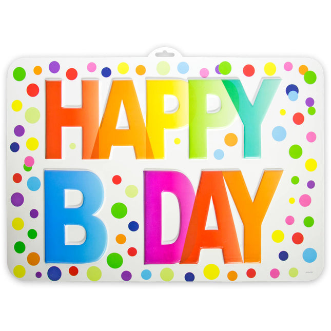 Geburtstag Türschild Happy Birthday Dots 52cm