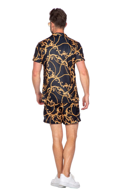 Festival Outfit Gold Schwarz