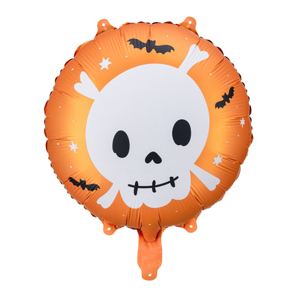 Halloween Helium Ballon Totenkopf Leer 45cm