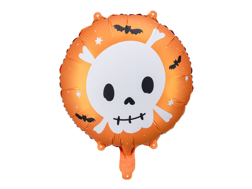 Halloween Helium Ballon Totenkopf Leer 45cm