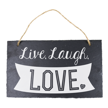 Schieferteller Live, Laugh, Love 25cm