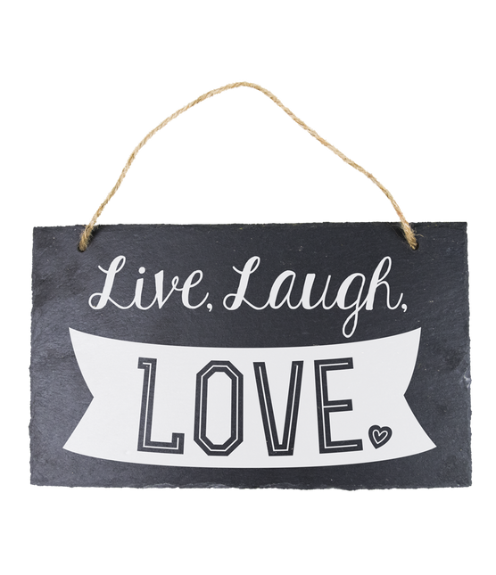 Schieferteller Live, Laugh, Love 25cm