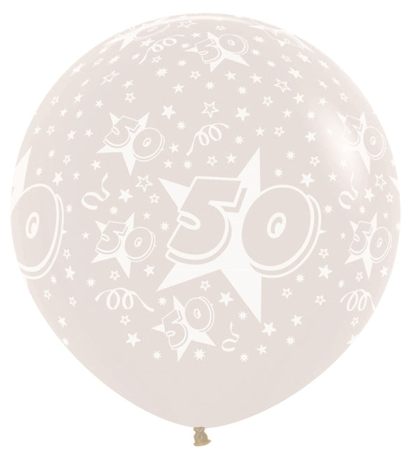 Ballons Nummer 50 Klar 91cm 2pcs