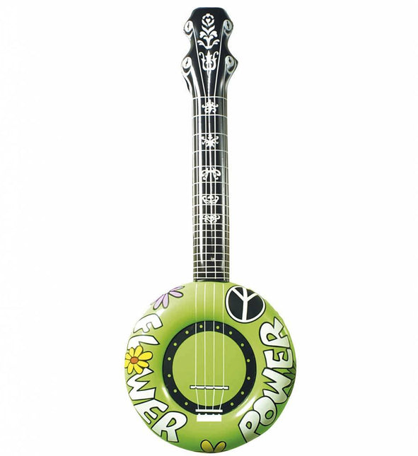 Aufblasbares Banjo Grün 83cm