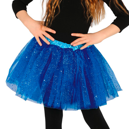 Dunkelblau Tutu Glitzer 30cm