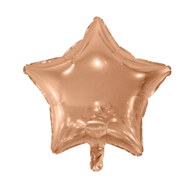 Heliumballon Star Rose Gold 46cm leer