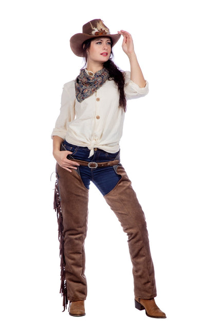 Cowboyhosen Braun Damen