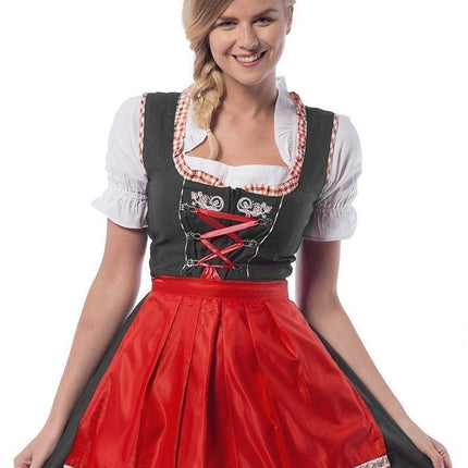 Dirndlkleid Oktoberfest Rot 3 Stück