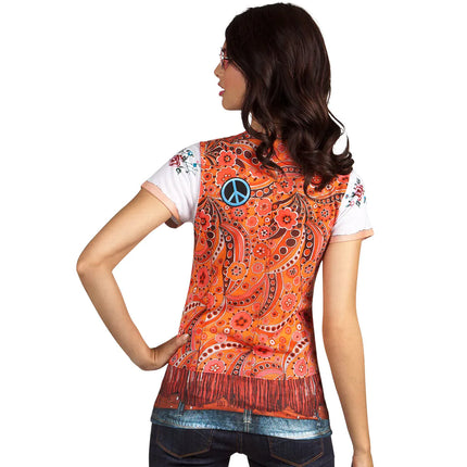 Flower Power Fotorealistisches Shirt Damen