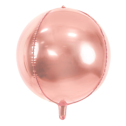 Helium Ballon Rund Rose Gold Leer 40cm