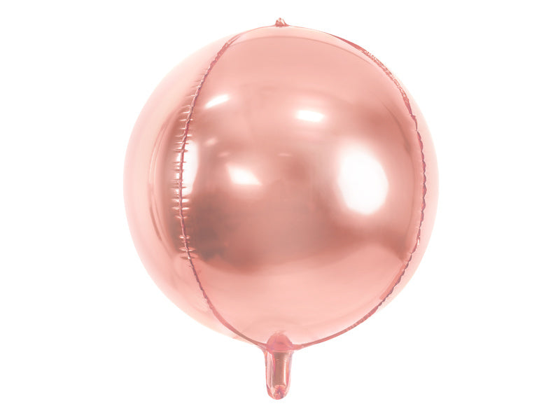 Helium Ballon Rund Rose Gold Leer 40cm