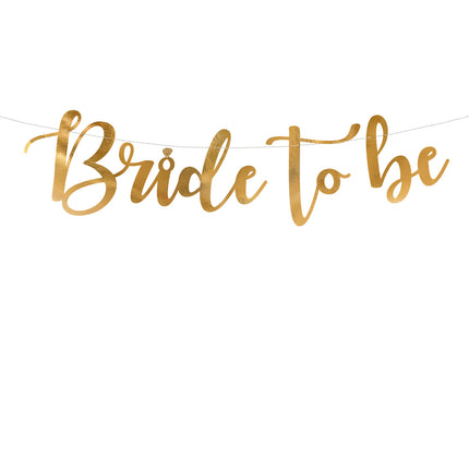 Hochzeitsgirlande Bride To Be Gold 80cm