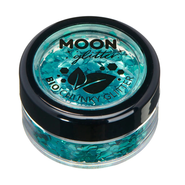 Moon Glitter Bio Chunky Glitter Türkis 3g