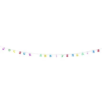 Lichtgirlande LED Joyeux Anniversaire 2m