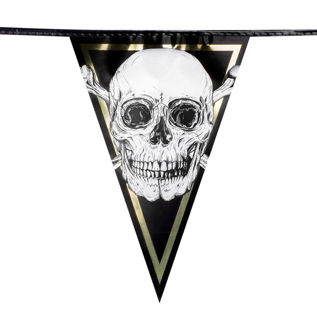 Piraten Flaggenleine Totenkopf 6m