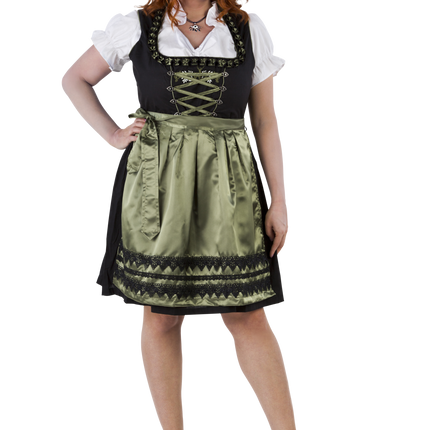 Schwarz Grünes Dirndlkleid Oktoberfest Damen