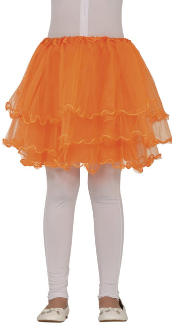 Orange Tutu Mädchen Rüschen 30cm