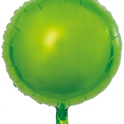 Helium Ballon Rund Grün Leer 45cm