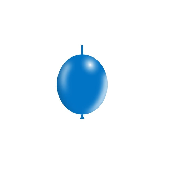 Blaue Knopfballons 15cm 100Stk