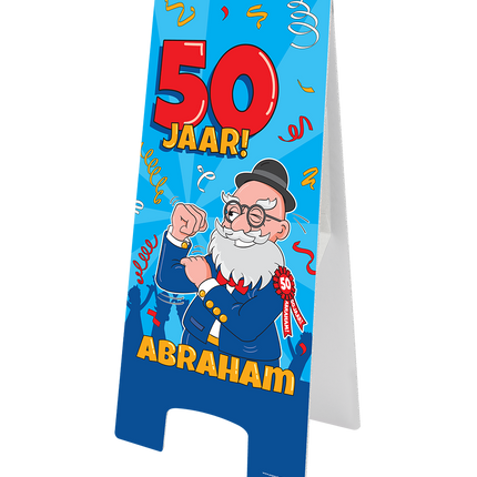 Warnschild Abraham Cartoon 58cm