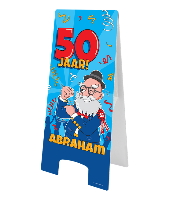 Warnschild Abraham Cartoon 58cm