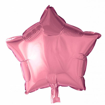 Heliumballon Star Light Pink 46cm Leer