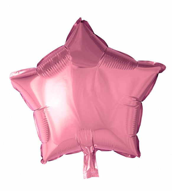 Heliumballon Star Light Pink 46cm Leer