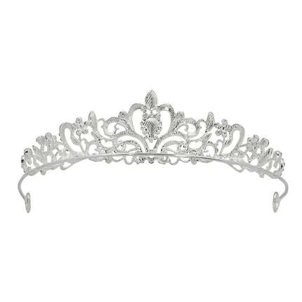 Silberne Tiara Metall