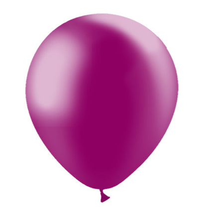 Fuchsia Ballons Metallic 30cm 50Stk